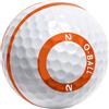 Generic Palline da golf da allenamento, ad alta visibilità, con linee arancioni, sportivi per un migliore controllo verde, prestazioni e precisione