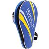 Generic Custodia Racchetta Pong con Astuccio per Palline Tessuto Oxford Resistente E Strato Morbido di Spugna Manico Ergonomico Adatta a Scuola Casa, Blu