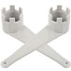 HEANUJJ Set 2 Pezzi Chiave per Valvole Kayak in PVC Leggera e Resistente, Strumento Portatile per Riparazione Valvole Kayak e Canoe, Previene Perdite d'Aria