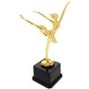 NAMOARLY Coppa per Danza in Plastica Oro Design Elegante a Forma di Ballerina, Premio Versatile per Competizioni di Danza e Spettacoli di Balletto