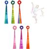 Piceioep 6 Colorati filanti per Ginnastica Nastri da Danza Portatile Ritmo Danza filanti da Polso Ginnastica Decorazioni per la Danza Ritmo Portatile