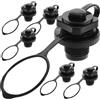 Toddmomy Adattatore a Vite per Valvola Aria Barca Gonfiabile in PVC Nero, Accessorio per Kayak e Gommoni, per Pompa Elettrica e Attrezzatura Sportiva Acquatica