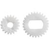 Tufgo Twists Big e Small Plastic Drive Gear Set per STACO Baitcasting Reel, pezzi di ricambio per mulinello da pesca