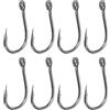 POENVFPO Ami da Pesca con Ardiglione, Attrezzatura da Pesca Iseama in Acciaio Ad Alto Tenore di Carbonio da 50 Pezzi con Occhiello per All'aperto di Carpe e Pesci di Grandi Dimensioni (4#)
