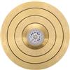 Lurrose Bussola Feng Shui Tradizionale in Rame Funzione Rotante e Struttura Solida, Ornamento Bagua Portatile Dorato per Decorazione Feng Shui