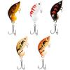 Generic Esca per luccio | Esca per la pesca al Black Bass | Esche Nuotatori 5 Pezzi Attrazione per Trota all'aperto Acqua Mare Gatto Salmone Pescatori