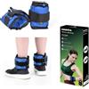 kasaviva Set 2 Pezzi Fascia Cavigliere Fitness Palestra Pesi 0,5 kg