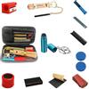 Generic Kit di riparazione con morsetto per stecca da biliardo e accessori di ricambio in pelle, accessori per stecca da biliardo e trimmer per punte da biliardo (grigio, 11 ps)