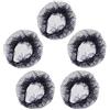 Toddmomy 5pezzi Rete per Chignon in Mesh Pizzo Nero, Accessori Chioma Danza Balletto, Riutilizzabile e Multifunzionale per Ragazze e Donne a Feste e Ginnastica
