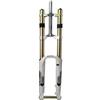 JIASHUNHE Forcella MTB Forcella Downhill MTB Mountain Bike Sospensione Smorzamento Bicicletta Nero Bianco Oro Dorato(27.5 or 29inch Black)