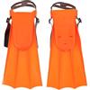 POPETPOP Pinne da Immersione Attrezzatura Subacquea Funzionale Arancioni in Eva e Pvc per Adulti , 30-36 , Pinne Corte per Snorkeling e Nuoto in Piscina
