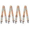 YUKOFE 4 PZ. Cinghie regolabili per scarponi tracolla in nylon ispessita per sci snowboard pattinaggio blu giallo 90 cm