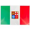GATE 14 GATE14® Bandiera Italiana Adesiva con Stemma Marina Mercantile in PVC Lucido