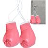Generic Mini Guantoni da Boxe, 2 Pezzi Guantoni da Boxe per Specchio Auto | Mini per Specchio Auto da Boxe Miniatura Casa Car Bag Decor