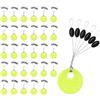 Terraxis 180 Pezzi Stopper in Gomma da Pesca 6 in 1, Fermafilo per Lenza Fine 0,15-0,24 mm, Stopper per Galleggiante, Bobber Stopper, Accessori per Montature da Pesca alla Trota, Acqua Dolce, Mare e Lago Fine