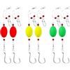 Marchfunny Surfcasting Rig Kit con galleggianti per spigola e specie simili in estuario marino lago fiume e bacino idrico pesca (8/0 #)