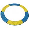 Jiuvaso Tappeto di Trampolino Protezione Bordo Imbottita Copertura Molle Antiscivolo con Imbottitura EPE per Trampolini Rotondi Adatto Bambini Gioco Esterno, Giallo+Blu, 1.5M