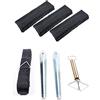 PRO Set di cinghie anti-tempesta, da 13 metri, 4 pezzi, 4,5 cm di larghezza con paraspigoli ProPlus