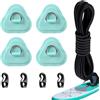 Generic Kit di riparazione per barca gonfiabile, 4 pezzi, triangolare, resistente alle intemperie, kit di patch con anello a D, per kayak, tavola da surf, gommoni, avventure marine all'aperto