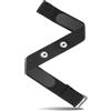 Nairv-Furn 1 cinghia toracica di ricambio per sensore di frequenza cardiaca, regolabile da 70 a 105 cm, morbida fascia elastica, compatibile con Garmin, Wahoo, Polar H10 H9, Coospo, Magene, Bryton, 1 pezzo, nero