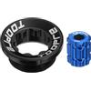 QUARKZMAN 1 Set Viti di Copertura per Pedivella M20 Pedivella Bicicletta Viti di Fissaggio in Lega di Alluminio Pedale Viti per Braccio Gruppo Guarnitura con Strumenti di Installazione Nero