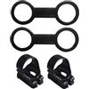 WHAMVOX Set 4 Fibbie per Boccaglio in Silicone e ABS, Leggere e Portatili, Accessori per Attrezzature Snorkeling Ganci Blocca Boccaglio per Maschera Immersione