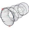 HAPINARY Rete Accessorio Portatile da Pesca Rotonda Pieghevole in Acciaio e Nailon Apertura Automatica per Gamberetti e Astici per Pesca in Acqua Dolci e Marine