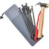 Gucagle Tent Stakes Storage Bag Thicken Oxford Cloth Tent Pegs Bag Portable Camping Tent Nail Organizer for Outdoor Enthusiasts Campers Hikers