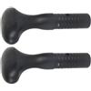 HAPINARY Impugnatura per Pagaia Kayak 2 Pezzi in Pe Nero Presa Sicura e Comfort Elevato, Accessori per Kayak e Sup per Sport Acquatici