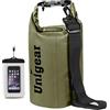Unigear Dry Bag 2L/5L/10L/20L/30L/40L/55l impermeabile Dry Sack Roll Top con custodia per telefono e tracolla lunga regolabile per canottaggio/kayak/pesca/rafting/nuoto/campeggio/snowboard