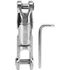 ShanQuilyx Connettore a Doppia Rotazione per Ancora, in Acciaio Inox 316, multidirezionale, con carico di Lavoro di 9.000 libbre per Catene da 10-12 mm, girella Ovale per Catene di Ancoraggio
