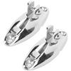 Yctze Accessori per Parasole, 2 Pezzi di Sedili a Timpano Parasole Girevoli in Acciaio Inossidabile 316 con 90 Cerniere del Ponte, Timpano per Tendalino Adatto per Yacht, Motoscafi,