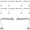 GATHINESS 10 Pezzi Clip Molla Scatto in Acciaio Nichelato 6mm Doppia estremità per Pali, Resistente e Multifunzionale, per Tende da Campeggio e Accessori Kayak