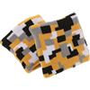 FRCOLOR Fascia da Polso Regolabile Assorbente Sudore in Poliestere Fibra Elastica e Lattice per Running e Yoga, 1 Paio di Braccialetti Sportivi alla Moda