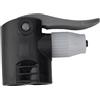 HEIBTENY Adattatore per ugello pompa per bicicletta, connettore multiuso per pompa da US a UK, strumento di manutenzione della bicicletta, in PVC, nero e grigio (nero + grigio)
