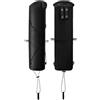 Tufgo Borsa porta bastoncini da trekking leggera per sistemi di gilet da corsa con bocca rinforzata e pannello di ventilazione traspirante (nero)