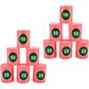 OSOLADY Set da 12 Bersagli in Eva Rosso per Allenamento e Giochi da Esterno, Gioco Interattivo per Vacanze Estive e Migliorare la Vista