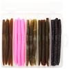 OriGlam Senko Wacky Worms Kit di esche da pesca per spigola, trota, salmone, walleye, 30 pezzi