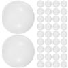 balacoo 100 Pezzi Palline Sicure e Divertenti da Ping Pong Luminose al Buio in Plastica Bianca per Giochi All'aperto e Feste