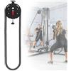 SXQYCH Trainer Portatile con Corda Infinita, Pull Rope Fitness Trainer, Corda in Nylon Lunga 4 m, Resistenza Regolabile, for Tonificazione e Potenziamento Muscolare(Black)