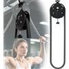 SXQYCH Trainer Portatile con Corda Infinita, Allenatore di Corda Senza Fine, Resistenza Massima fino 20 kg, for Allenare Forza di Presa, Braccia, Schiena, Coordinazione(Black)