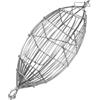 Generic Gabbia per esche da pesca, mangiatoia per esche, portatile, in acciaio , cestino per accessori, per esche, catfish, pastura, , reef area