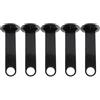 Luxshiny Supporto Portatile per Dischi da Allenamento Calcio Festa Calcio Decor 5 Unitá in Pp Nero Leggero per Allenamento
