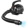 Oxylonty Pompa ad aria elettrica 600 W, pompa ad aria ad alta pressione con 4 ugelli per gonfiabile, materasso ad aria, piscina e tavola SUP, spina UE 220 V