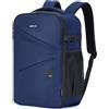ECOHUB Zaino Ryanair 40x30x20 Leggero, Zaino da Viaggio 20L Resistente all'Acqua con Scomparto per PC Portatile da 14, Bagaglio a Mano in Tessuto PET Riciclato con 8 Tasche, per Uomo e Donna, Blu