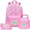 Get Trend Barbie Set Scuola 3 Pezzi Incluso Zaino Bambina, Borsa Termica Porta Pranzo e Astuccio con Zip Rinforzate, Idea Regalo (Rosa Barbie)