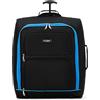 Flight Knight Valigia Da Cabina Easyjet (Overhead) Borsa Leggera Grande Con 2 Ruote Approvata Ideale Per Viaggi In Aereo 56x45x25 Cm