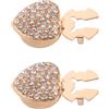 2 Pcs Pulsante Diamante Bottoni Strass Bottone Decorativo Per Indumenti