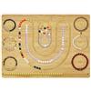 TXHKNX Tavole di Perline in Legno per Creare Gioielli, Bordo di Perline di Legno Ecologico per Collane e Braccialetti con Graduazioni, Creare Gioielli Fai Da Te, Superficie Liscia Antischeggia, 39.2 x 28 cm