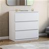 Vida Designs Denver Cassettiera (bianco, 3 cassetti)